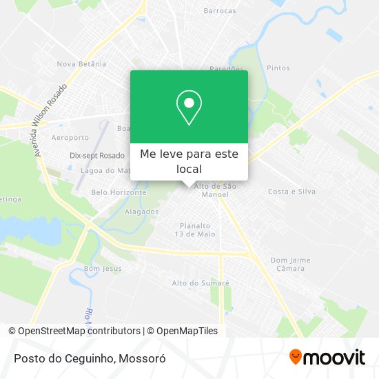 Posto do Ceguinho mapa