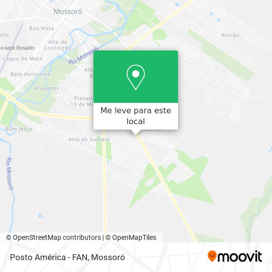 Posto América - FAN mapa