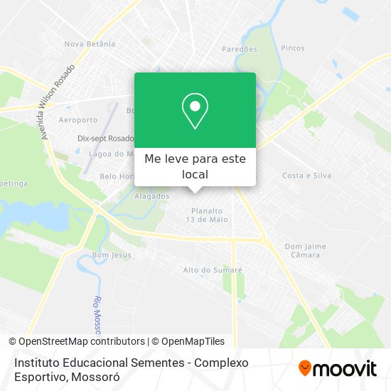 Instituto Educacional Sementes - Complexo Esportivo mapa