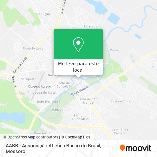 AABB - Associação Atlética Banco do Brasil mapa