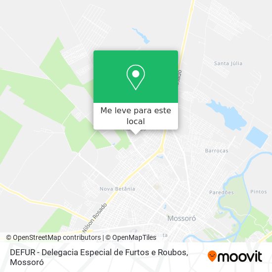 DEFUR - Delegacia Especial de Furtos e Roubos mapa
