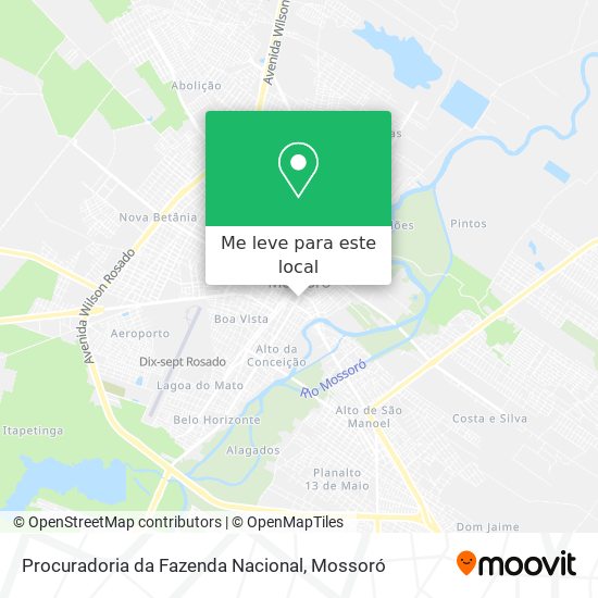 Procuradoria da Fazenda Nacional mapa