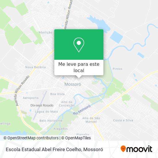 Escola Estadual Abel Freire Coelho mapa