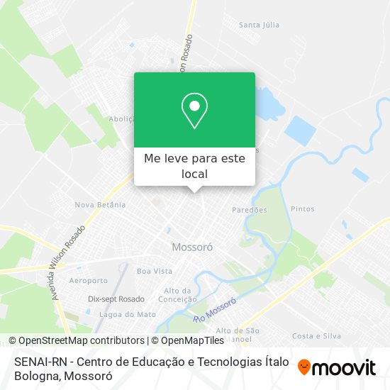 SENAI-RN - Centro de Educação e Tecnologias Ítalo Bologna mapa
