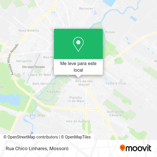 Rua Chico Linhares mapa
