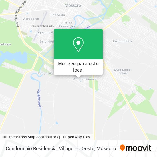 Condomínio Residencial Village Do Oeste mapa