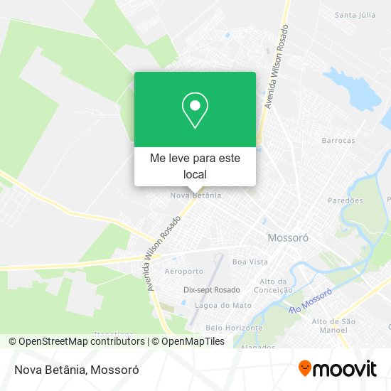 Nova Betânia mapa