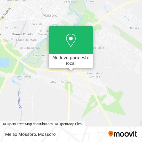 Melão Mossoró mapa