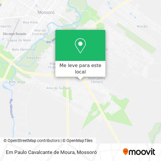 Em Paulo Cavalcante de Moura mapa