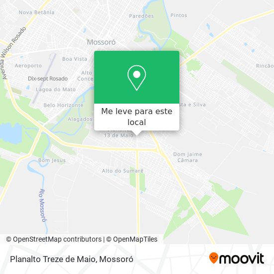 Planalto Treze de Maio mapa