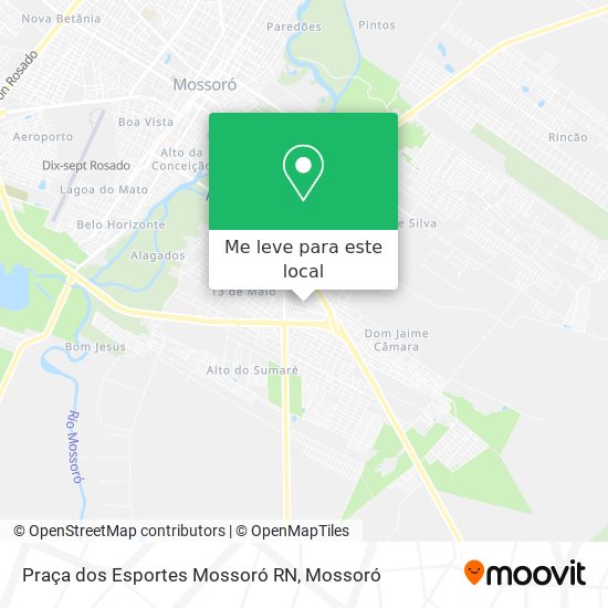 Praça dos Esportes Mossoró RN mapa