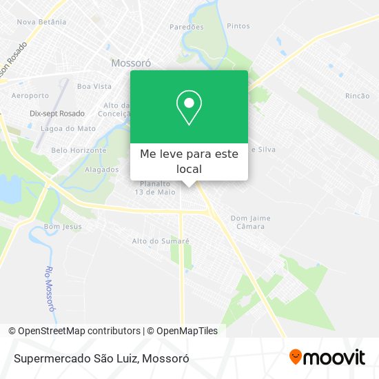 Supermercado São Luiz mapa