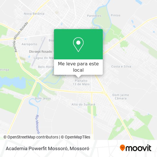 Academia Powerfit Mossoró mapa