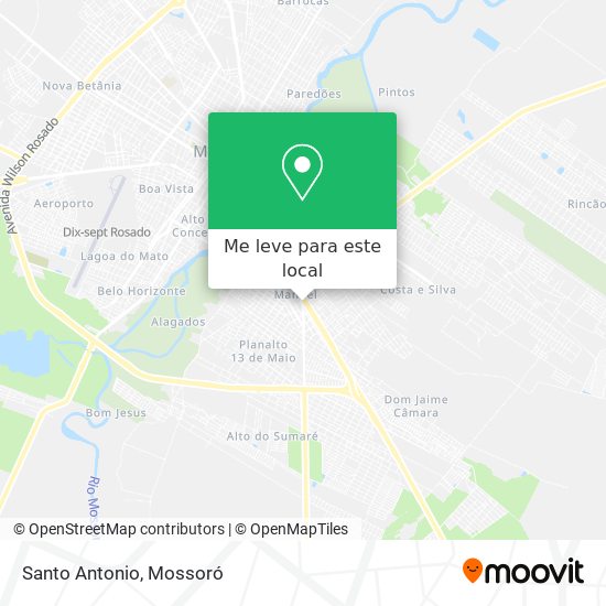 Santo Antonio mapa