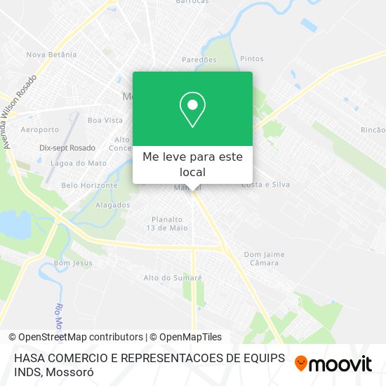 HASA COMERCIO E REPRESENTACOES DE EQUIPS INDS mapa