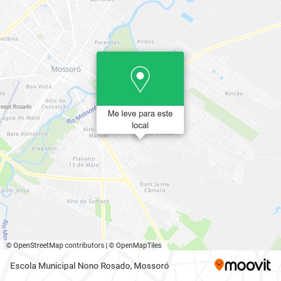 Escola Municipal Nono Rosado mapa
