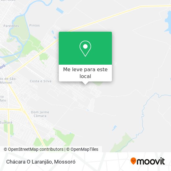 Chácara O Laranjão mapa