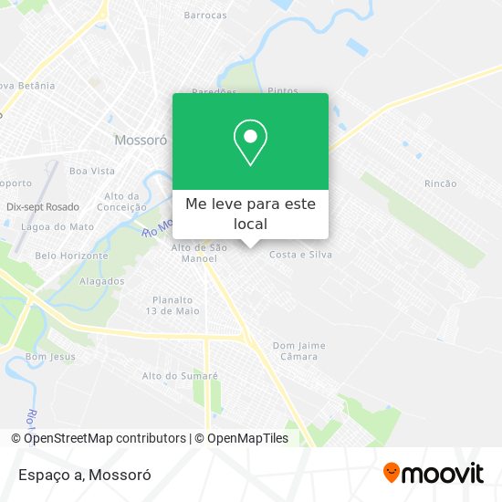 Espaço a mapa