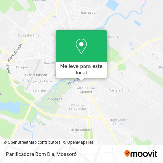 Panificadora Bom Dia mapa