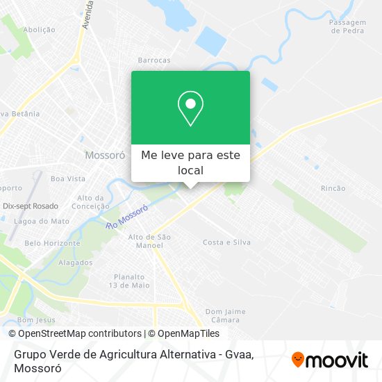 Grupo Verde de Agricultura Alternativa - Gvaa mapa