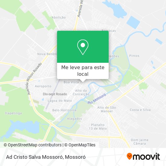 Ad Cristo Salva Mossoró mapa