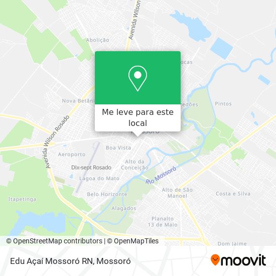 Edu Açaí Mossoró RN mapa