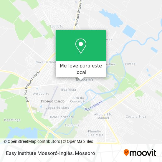 Easy Institute Mossoró-Inglês mapa