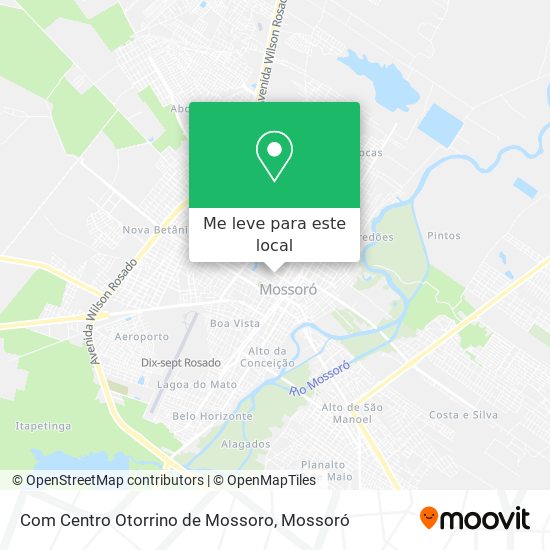 Com Centro Otorrino de Mossoro mapa