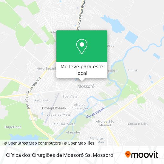 Clínica dos Cirurgiões de Mossoró Ss mapa