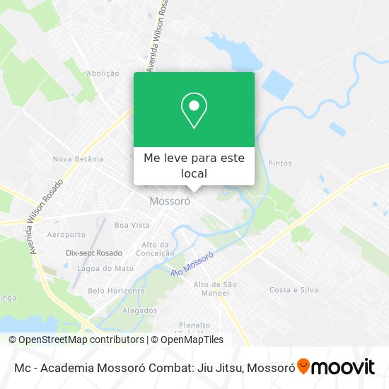 Mc - Academia Mossoró Combat: Jiu Jitsu mapa