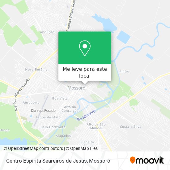 Centro Espírita Seareiros de Jesus mapa