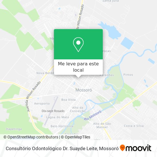 Consultório Odontológico Dr. Suayde Leite mapa