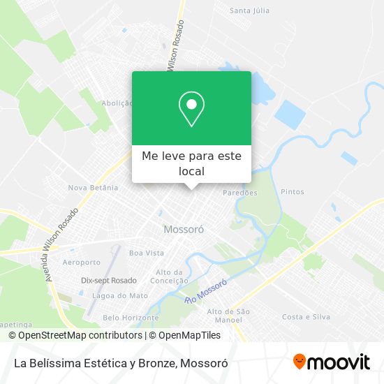 La Belíssima Estética y Bronze mapa