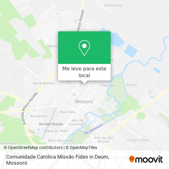 Comunidade Católica Missão Fides in Deum mapa