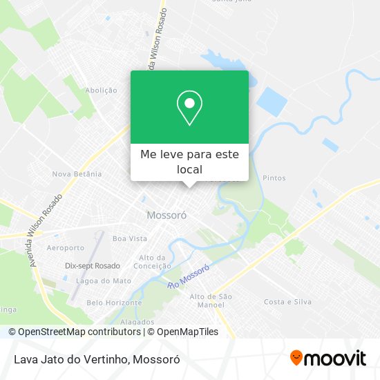 Lava Jato do Vertinho mapa