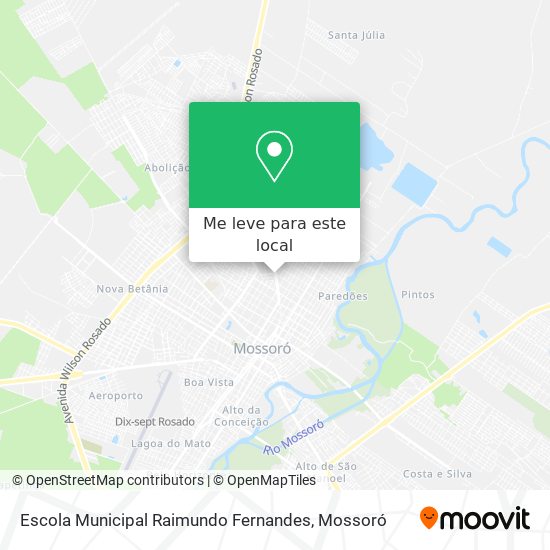 Escola Municipal Raimundo Fernandes mapa