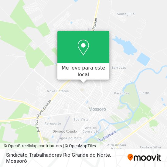 Sindicato Trabalhadores Rio Grande do Norte mapa