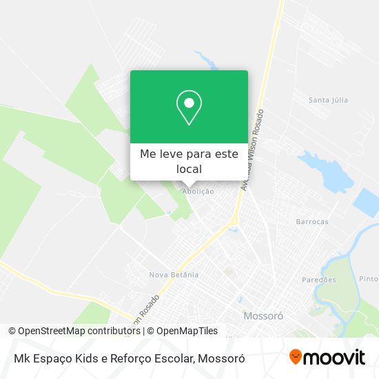Mk Espaço Kids e Reforço Escolar mapa