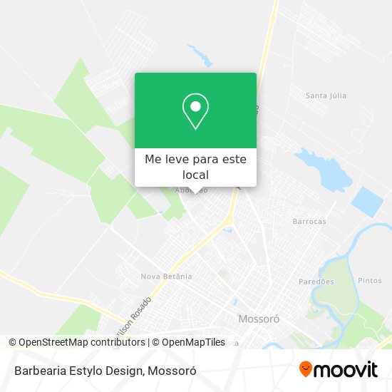 Barbearia Estylo Design mapa