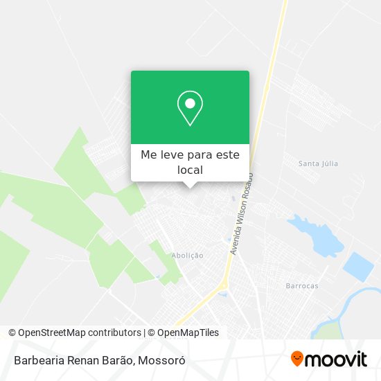 Barbearia Renan Barão mapa