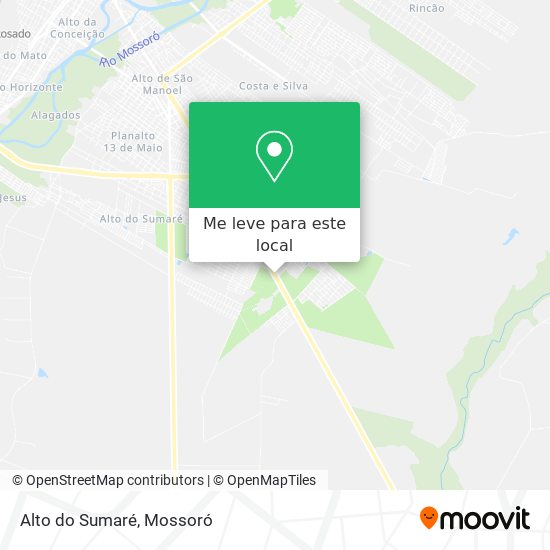 Alto do Sumaré mapa