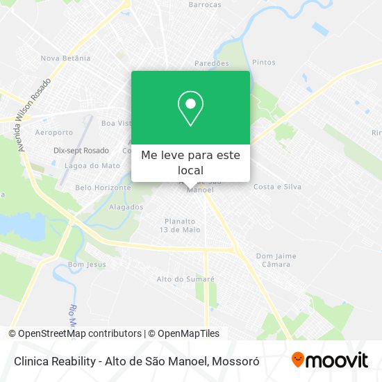 Clinica Reability - Alto de São Manoel mapa