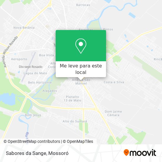 Sabores da Sange mapa