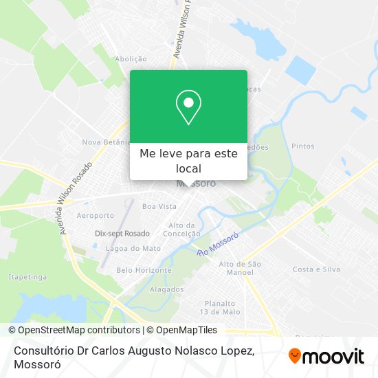 Consultório Dr Carlos Augusto Nolasco Lopez mapa