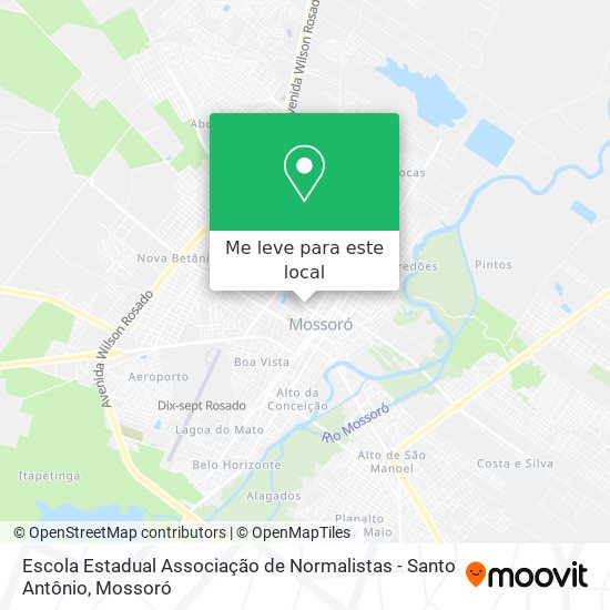 Escola Estadual Associação de Normalistas - Santo Antônio mapa