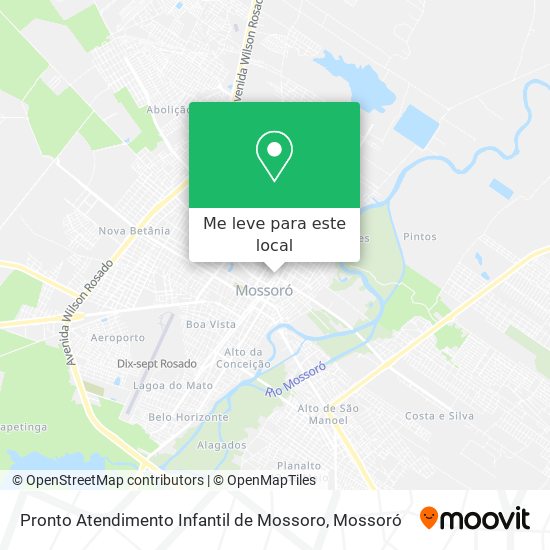 Pronto Atendimento Infantil de Mossoro mapa