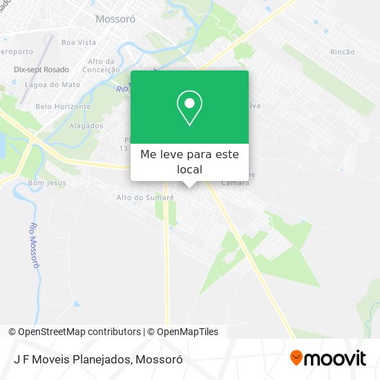 J F Moveis Planejados mapa