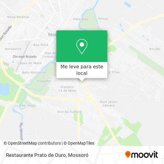 Restaurante Prato de Ouro mapa