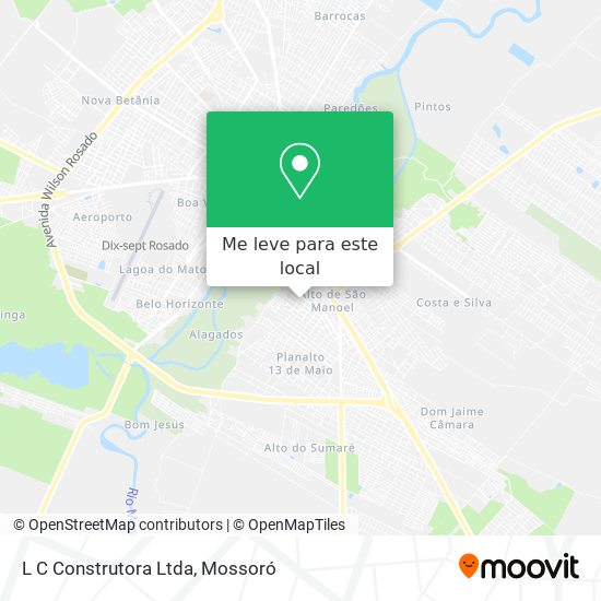 L C Construtora Ltda mapa