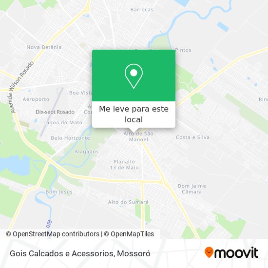Gois Calcados e Acessorios mapa